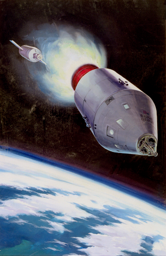 Illustration for article titled Lunar Dreams: 40 Classic Moon Exploration Paintings